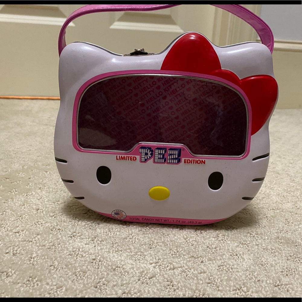 Hello Kitty PEZ collector’s tin box/bag by Sanrio